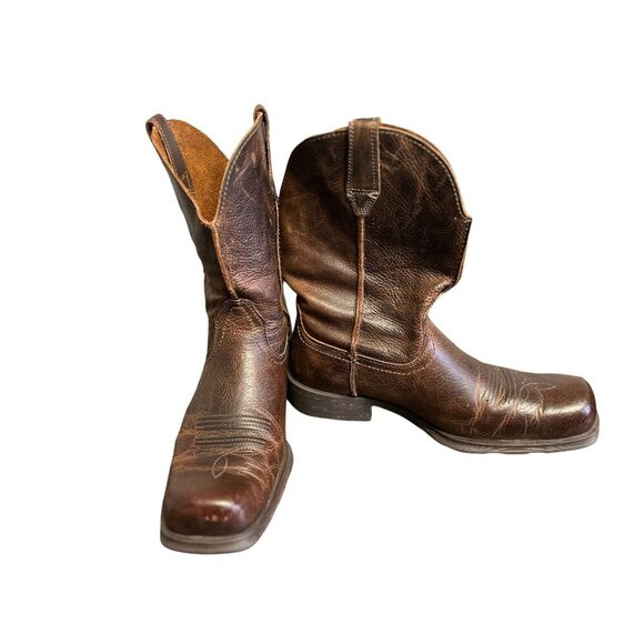 ARIAT Rambler Western Boot Brown Leather Men's Size 10.5D - Picture 2 of 16